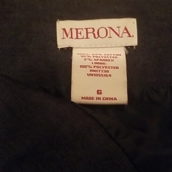 Navy blue pencil skirt - Picture 4 of 5